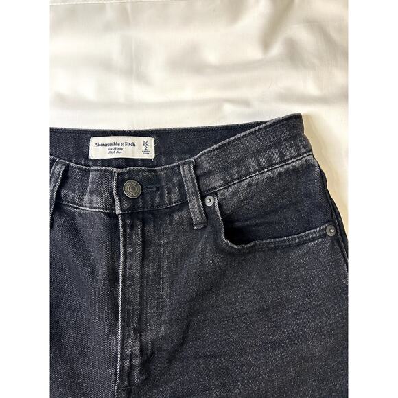 Abercrombie & Fitch women's The Skinny High Rise Muted Black size 26 size 2 - Picture 5 of 6
